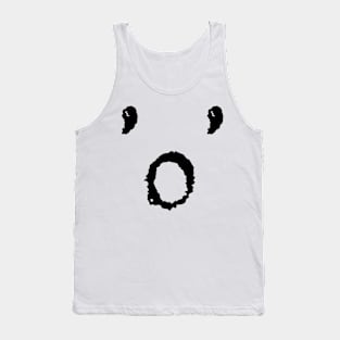 'o' LETTER DESIGN TEXT BLACK GRAPHIC Tank Top